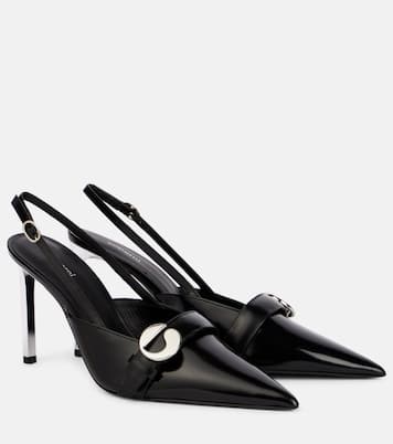 Pumps slingback in pelle con logo | Coperni