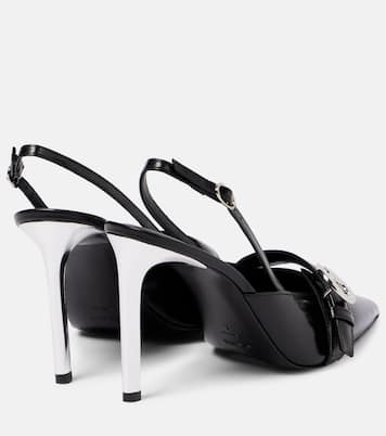 Pumps slingback in pelle con logo | Coperni