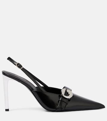 Pumps slingback in pelle con logo | Coperni