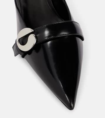 Pumps slingback in pelle con logo | Coperni