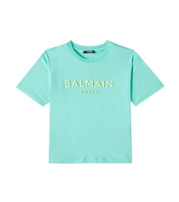 Logo cotton jersey T-shirt | Balmain Kids