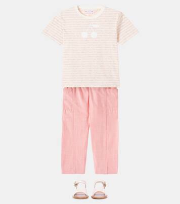 Thida printed cotton-blend T-shirt | Bonpoint