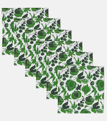 Large set of 6 floral napkins | La DoubleJ