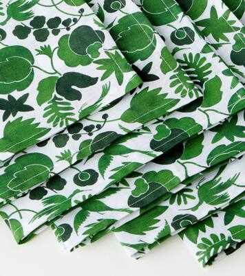 Large set of 6 floral napkins | La DoubleJ