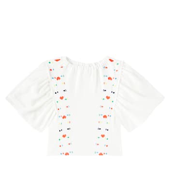 Top brodé en coton | Fábula
