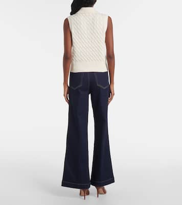 The Cable Polo wool sweater vest | Frame