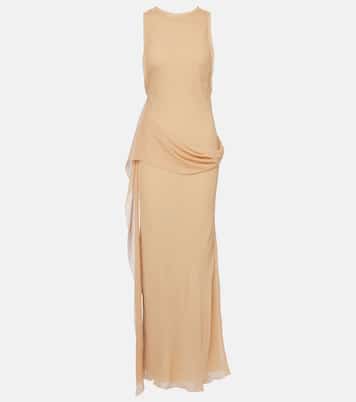 Draped silk gown | Victoria Beckham