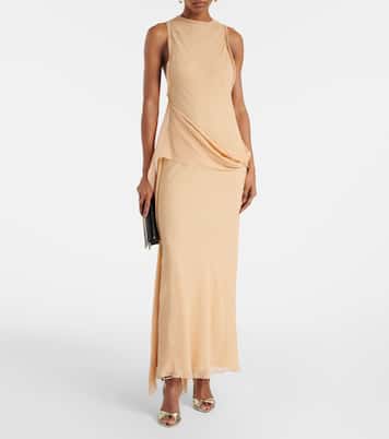 Draped silk gown | Victoria Beckham