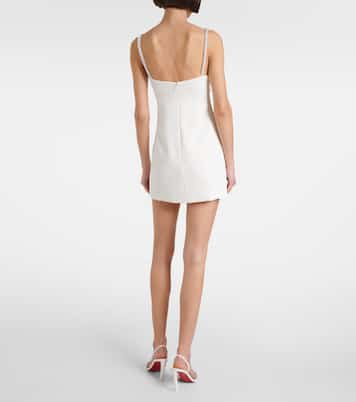 Minikleid aus Crêpe mit Zierperlen | Self-Portrait