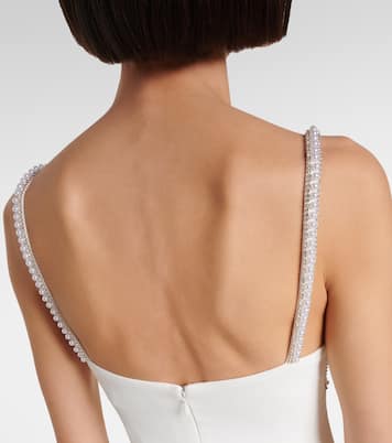 Minikleid aus Crêpe mit Zierperlen | Self-Portrait