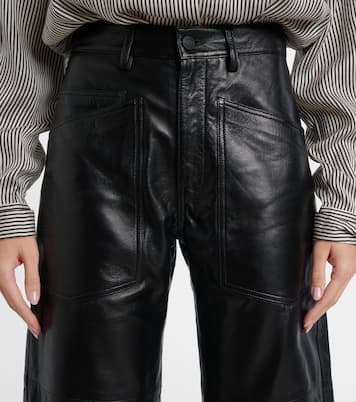 Pantalones barrel Shon de piel | Nili Lotan