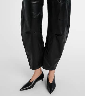 Pantalones barrel Shon de piel | Nili Lotan