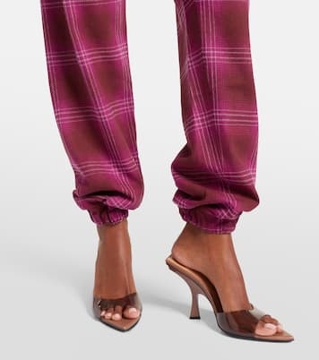 Checked cotton flannel sweatpants | The Attico