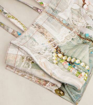 Logo trompe l'oeil canvas tote bag | Acne Studios