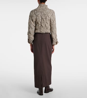 Wool-blend maxi skirt | Brunello Cucinelli