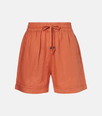 Linen and cotton Bermuda shorts | Brunello Cucinelli