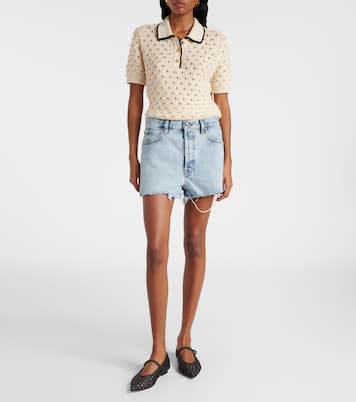 Dare high-rise denim shorts | Frame