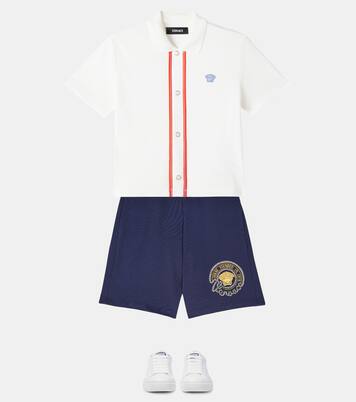 La Medusa cotton polo shirt | Versace Kids