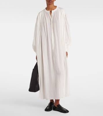 Oversized ramie maxi dress | Róhe