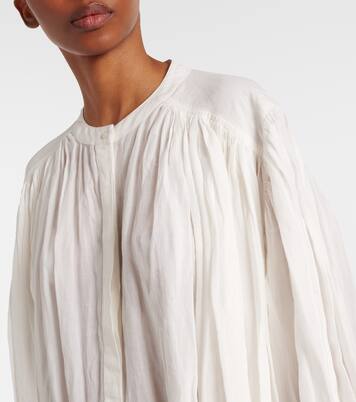 Oversized ramie maxi dress | Róhe