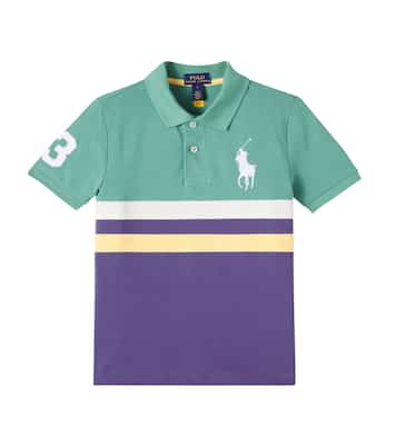 Striped cotton piqué polo shirt | Polo Ralph Lauren Kids