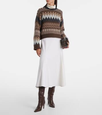 Wool midi skirt | Brunello Cucinelli