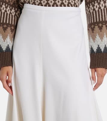 Wool midi skirt | Brunello Cucinelli