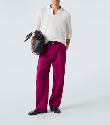 Semi-sheer cotton polo sweater | Tom Ford