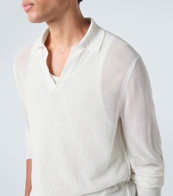 Semi-sheer cotton polo sweater | Tom Ford
