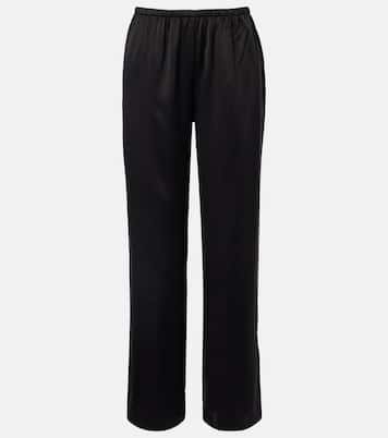 Loreto silk charmeuse wide-leg pants | Asceno