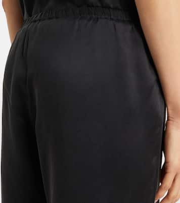 Loreto silk charmeuse wide-leg pants | Asceno