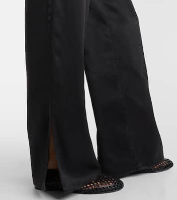 Loreto silk charmeuse wide-leg pants | Asceno