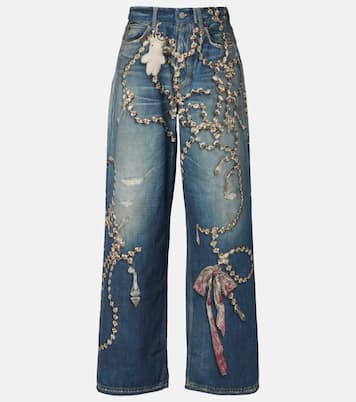 1981 trompe l’œil wide-leg jeans | Acne Studios