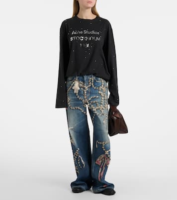 1981 trompe l’œil wide-leg jeans | Acne Studios