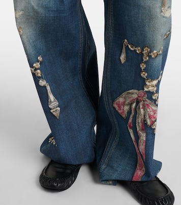 1981 trompe l’œil wide-leg jeans | Acne Studios
