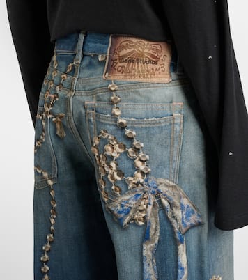 1981 trompe l’œil wide-leg jeans | Acne Studios