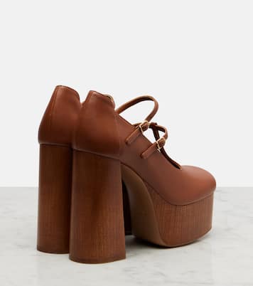 Loti leather platform Mary Jane pumps | Chloé