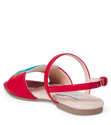 Floral-appliqué sandals | Stella McCartney Kids