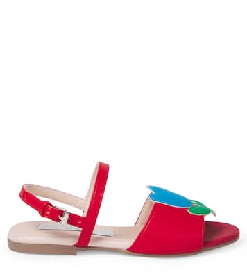 Floral-appliqué sandals | Stella McCartney Kids