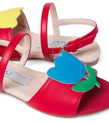 Floral-appliqué sandals | Stella McCartney Kids