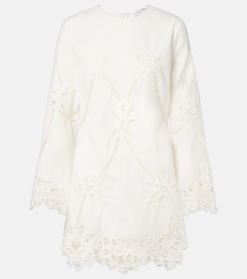 Minikleid Amberg aus Baumwolle und Leinen | Veronica Beard