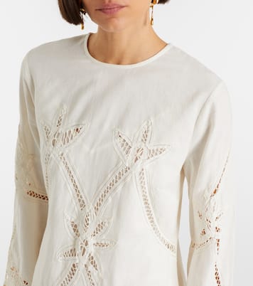 Minikleid Amberg aus Baumwolle und Leinen | Veronica Beard