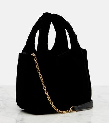 Mini velvet top-handle bag | Prada