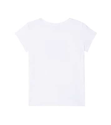 Printed cotton-blend jersey T-shirt | Monnalisa