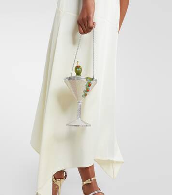 Clutch Martini con cristales | Judith Leiber Couture