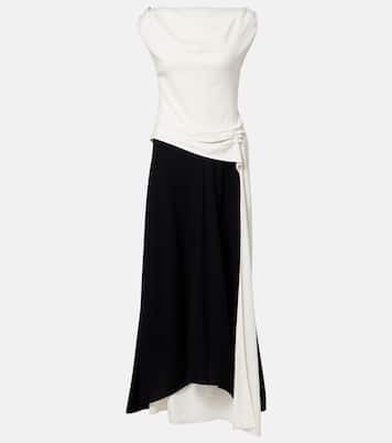 Daliah draped crêpe satin maxi dress | Proenza Schouler