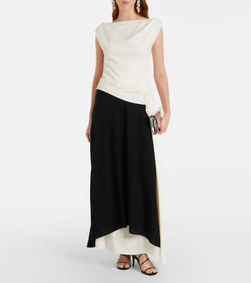 Daliah draped crêpe satin maxi dress | Proenza Schouler