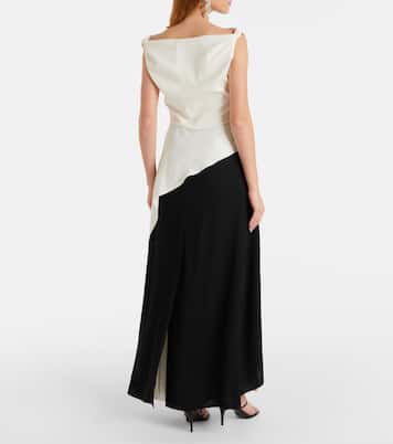 Daliah draped crêpe satin maxi dress | Proenza Schouler