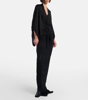 Cape Half Moon aus Satin | Rick Owens