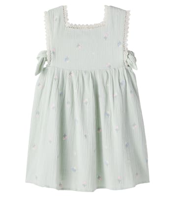 Aloisa embroidered cotton gauze dress | Louise Misha